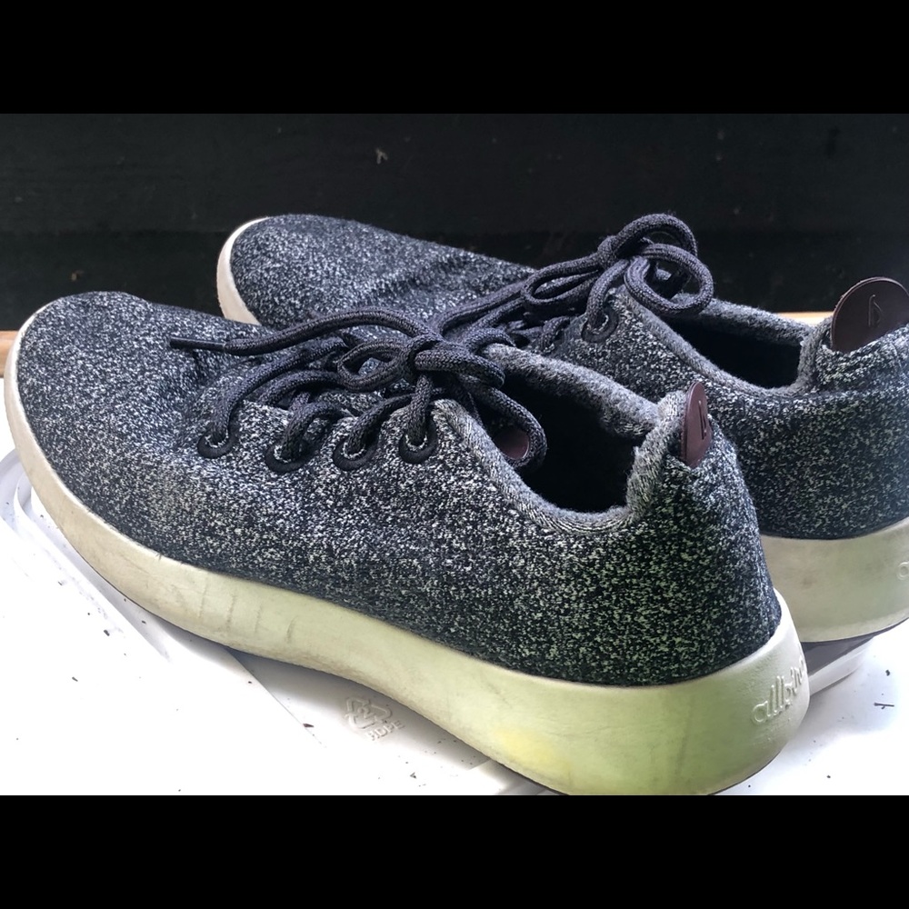 Allbirds 0619NV1 Men’s Black Gray Wool Runners Athletic Sneakers Size 10 - Picture 8 of 10
